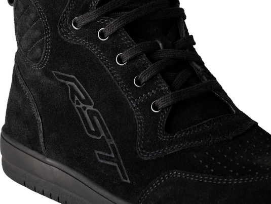 LADIES HITOP MOTO SNEAKER CE BLACK SUEDE  SZ 7 103062BLK-40 image 2