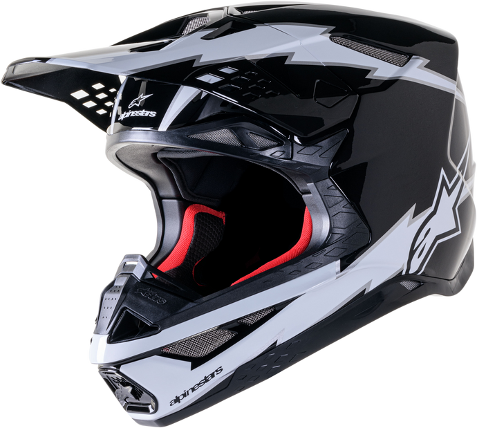 SUPERTECH S-M10 AMPRESS HELMET BLACK/WHITE MATT MD 8300823-1211-M image 1