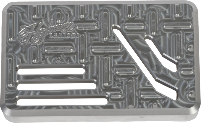 H/D BILLET BRAKE PEDAL PAD RAW FLT HDB-1010R image 1