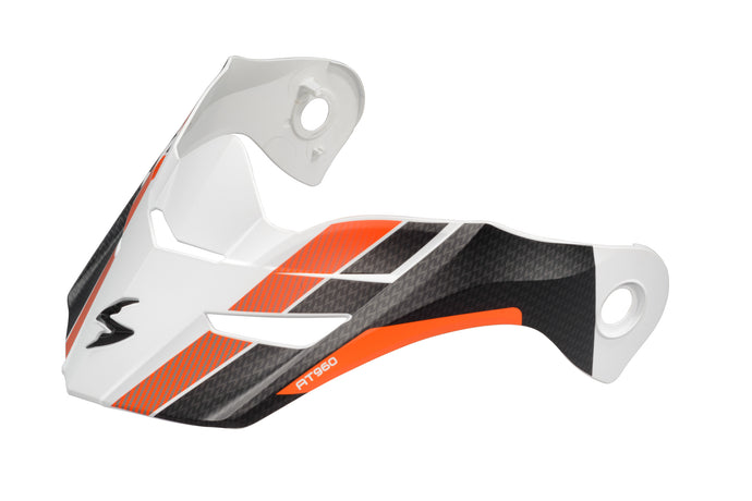 EXO-AT960 PEAK VISOR HICKS WHITE/ORANGE 52-960-11 image 1