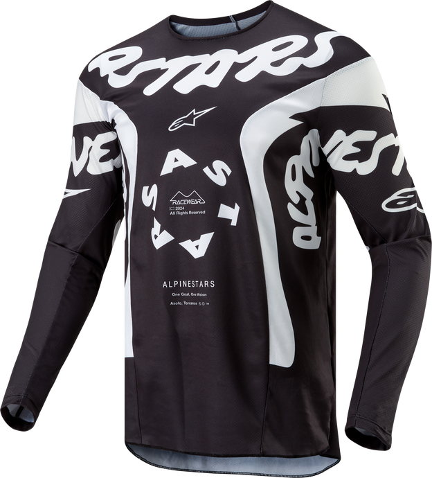 RACER HANA JERSEY BLACK/WHITE LG 3768324-12-L image 1