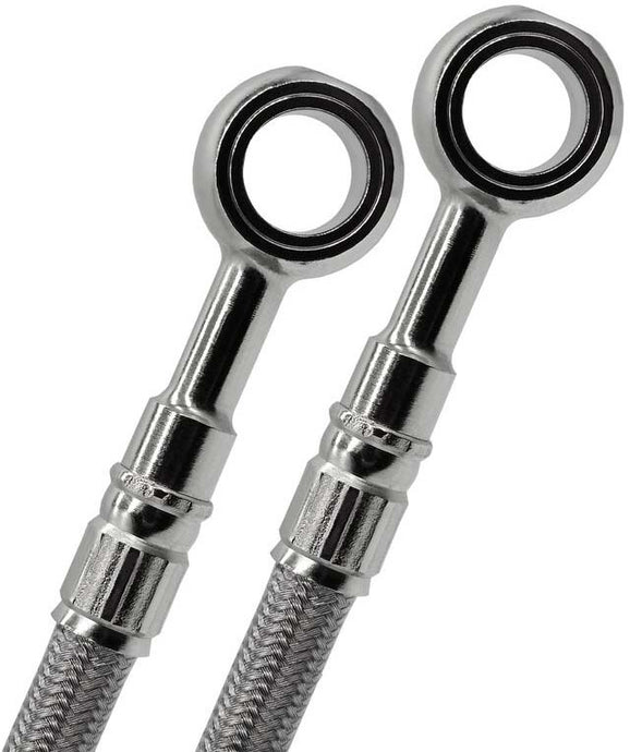 BRAKE LINES SS FRONT/REAR 4 LINE SIL YAM FK003D975-4 image 1