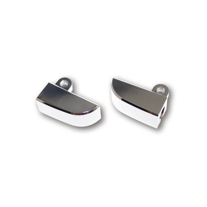 M8 CNC TURN SIGNAL MOUNT PAIR CHROME 220-216 image 1