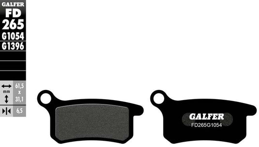 BRAKE PADS SEMI METALLIC FD265G1054 FD265G1054 image 2