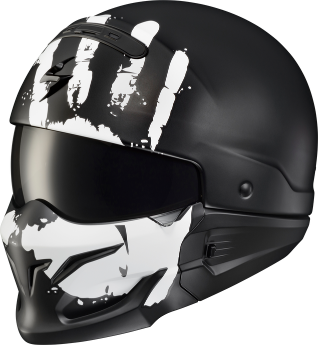 COVERT OPEN-FACE HELMET URUK MATTE WHITE MD COV-1504 image 1