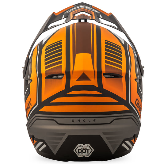 YOUTH MX-46Y OFF-ROAD UNCLE HELMET MATTE BLACK/ORANGE YL G3467252 F.TC-6 image 3