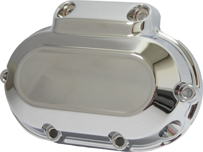 TRANS SIDE COVER CHROME 6 SPD TWIN CAM 07-17 & DYNA 06 302226 image 1