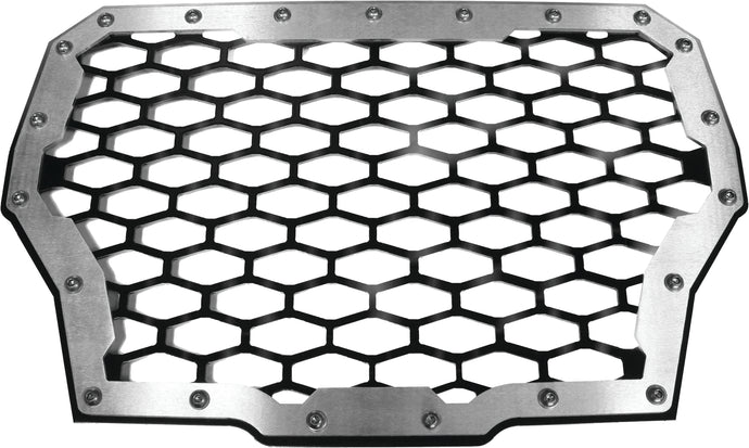 MQ GRILL BLACK POL TURBO NO LIGHT RZR-FG-T-BLK image 1