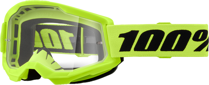 STRATA 2 JUNIOR GOGGLE NEON YELLOW CLEAR LENS 50031-00010 image 1