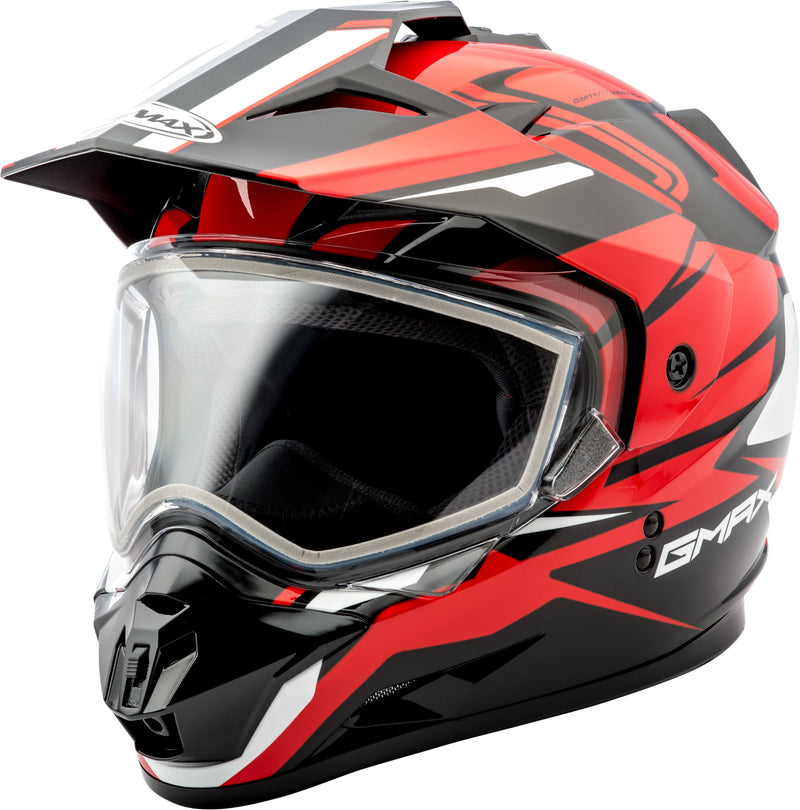 Load image into Gallery viewer, GM-11S DUAL-SPORT VERTICAL SNOW HELMET BLACK/RED MD G2111205 TC-1 image 1
