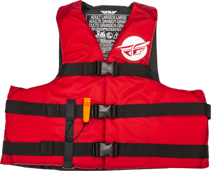 NYLON FLOTATION VEST RED/WHITE 2X 221-304132X image 1