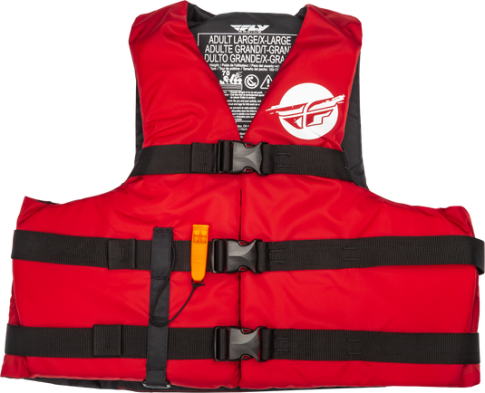 NYLON FLOTATION VEST RED/WHITE 2X 221-304132X image 1