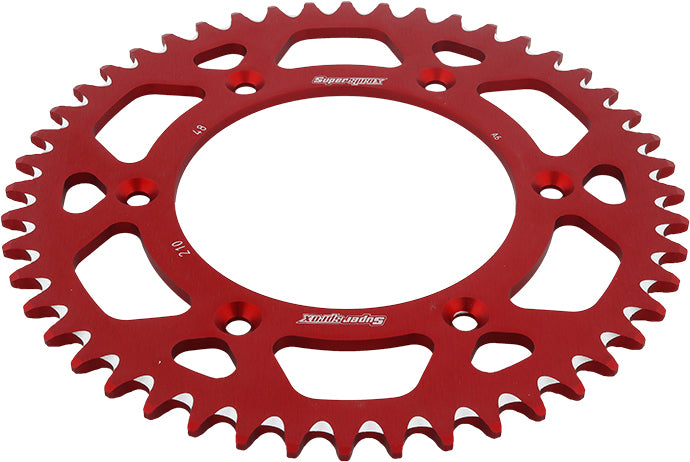 Load image into Gallery viewer, REAR SPROCKET ALUMINUM 48T-520 RED HON RAL-210-48-RED image 3
