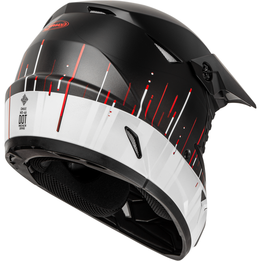 MX-46 FREQUENCY OFF-ROAD HELMET MATTE BLACK/WHITE LG D3463846 image 2