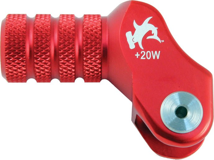 BILLET SHIFT LEVER OFFSET TIP RED +20MM 01-0000-10-10 image 1