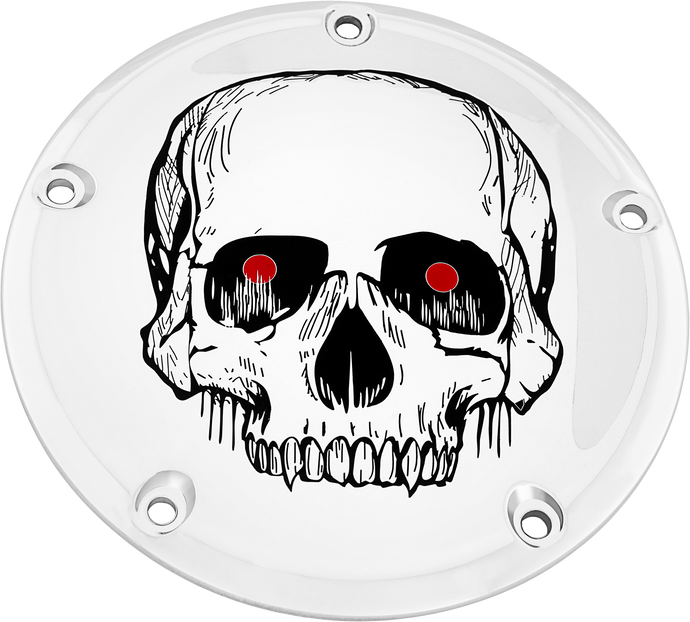 7   TC DERBY COVER SKULL CHROME SKUL33-12 image 1