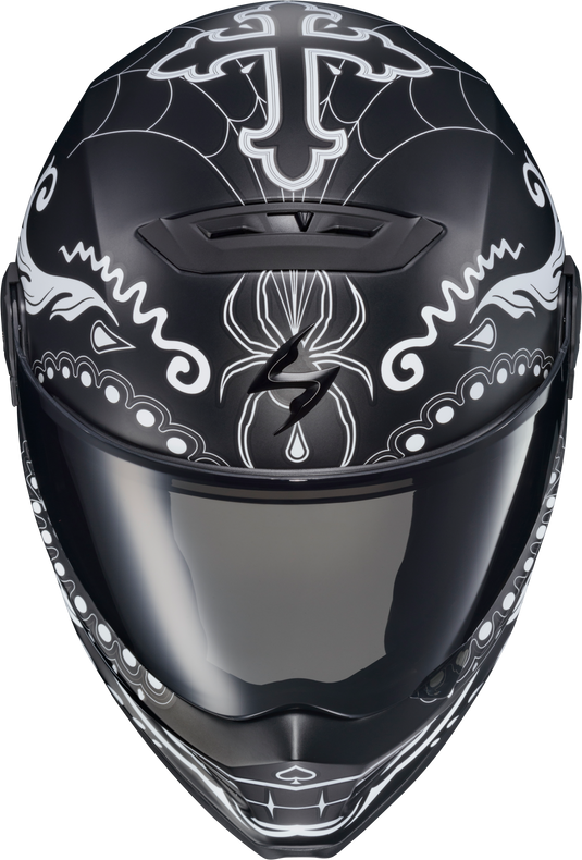 COVERT FX FULL FACE HELMET EL MALO WHITE/MATTE BLACK SM CFX-1203 image 3