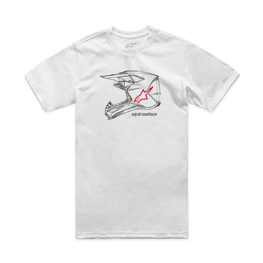 MX HELMET CSF TEE WHITE MD 1214-73116-20-M image 1
