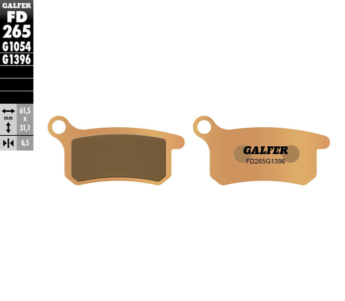 BRAKE PADS SINTERED FD265G1396 FD265G1396 image 1