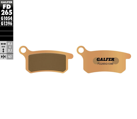 BRAKE PADS SINTERED FD265G1396 FD265G1396 image 1