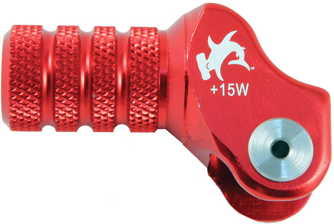 BILLET SHIFT LEVER OFFSET TIP RED +15MM 01-0000-08-10 image 1