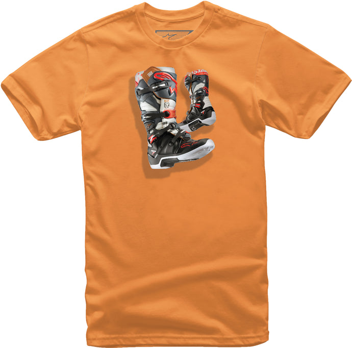 YOUTH TECH 7 BOOT TEE ORANGE XS 3019-72008-40-XS image 1