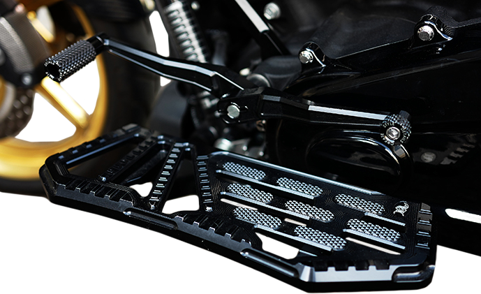 Load image into Gallery viewer, HEEL/TOE SHIFTER LEVERS BLACK PAIR KFA-03 image 3
