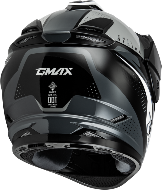 GM-11 DECIMA HELMET BLACK/GREY/WHITE SM A1116454 image 4