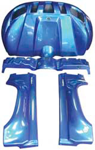 4-PIECE BODY KIT (BLUE) RHINO 4KIT BLU image 1