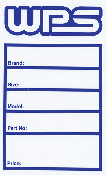 TIRE LABELS 50/PK STICKERS WPS TIRE STICKER image 1