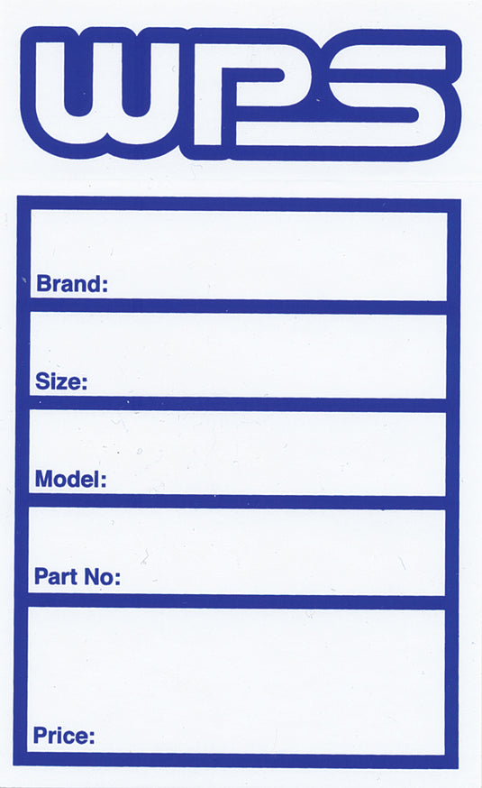 TIRE LABELS 50/PK STICKERS WPS TIRE STICKER image 1