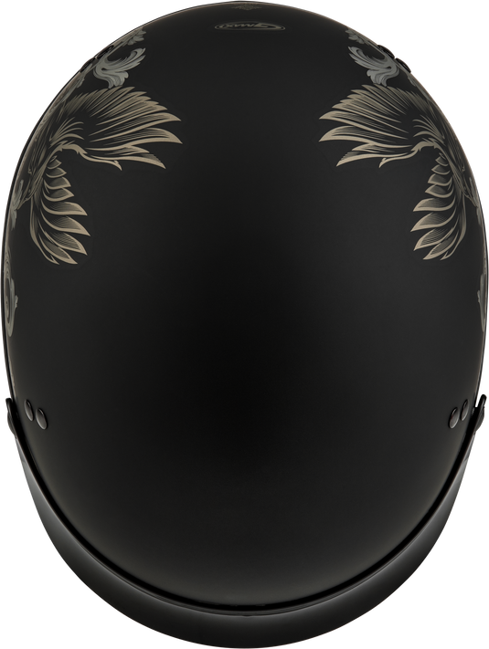 HH-65 CORVUS HELMET W/ PEAK MATTE BLACK/TAN XS H96510953 image 3