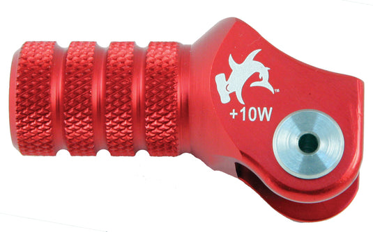 BILLET SHIFT LEVER OFFSET TIP RED +10MM 01-0000-06-10 image 1
