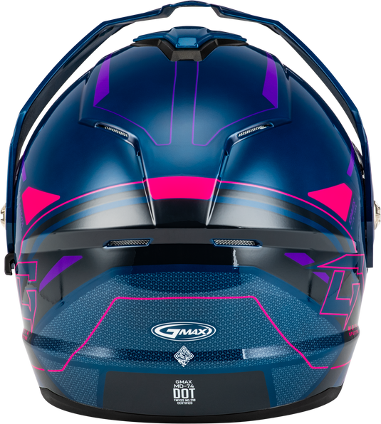 MD-74S SPECTRE SNOW HELMET W/ ELEC SHLD BLUE/PINK/PURPLE XS M107421083 image 2