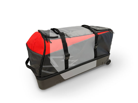 BUDDY 150L ATHLETE GEAR TROLLEY BAG BLACK/USWE RED 415004935 image 2