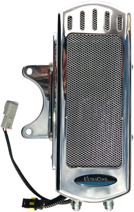 SIDE MOUNT OIL COOLER M8 TOURING `17-23  CHROME SMT8-1C image 1