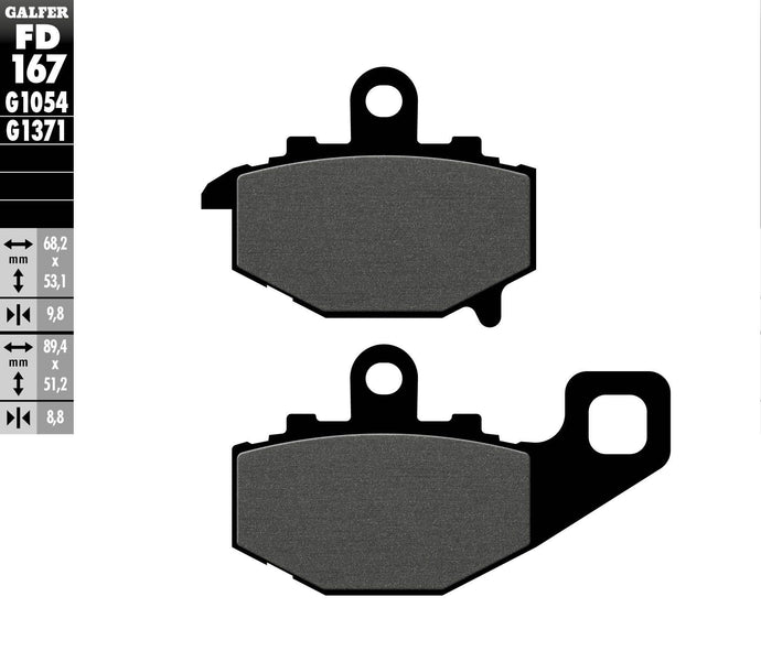 BRAKE PADS SEMI METALLIC FD167G1054 FD167G1054 image 1