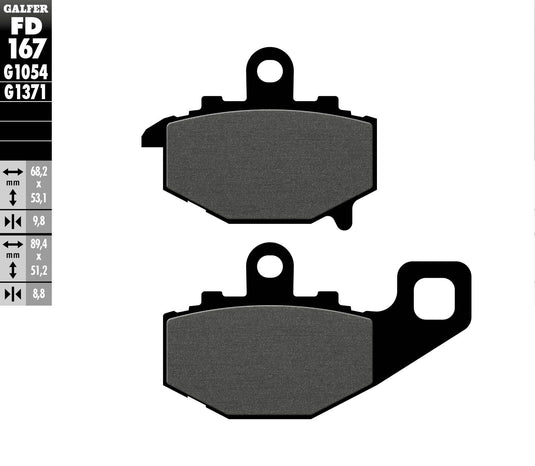 BRAKE PADS SEMI METALLIC FD167G1054 FD167G1054 image 1