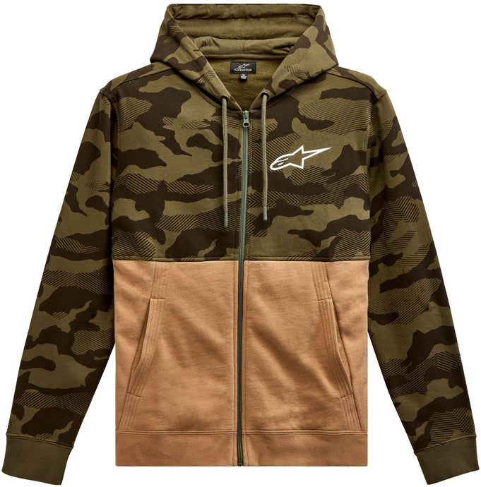CAMO BLOCK HOODIE MILITARY/SAND SM 1213-51050-6923-S image 1