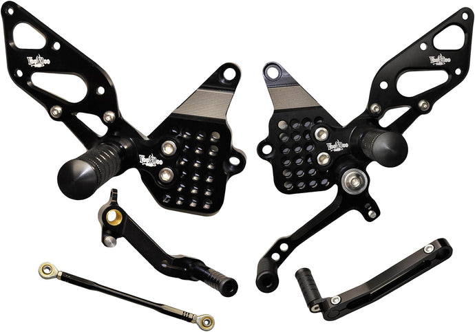 BILLET REAR SET BLACK VRD1315 image 1