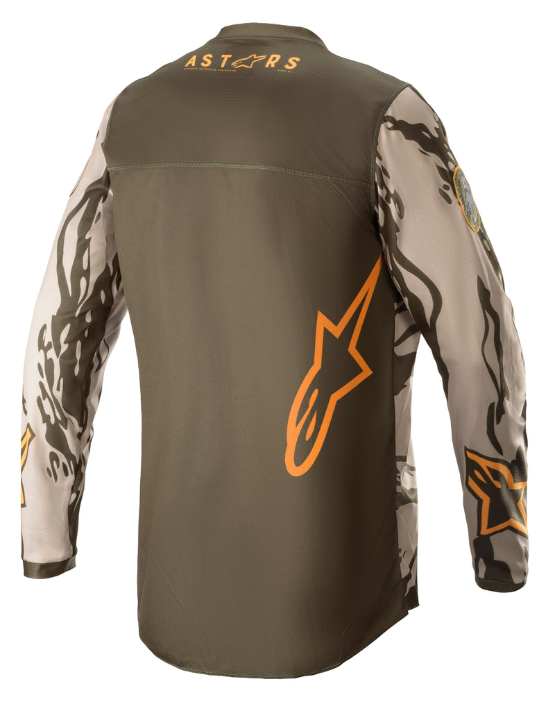 Load image into Gallery viewer, YOUTH RACER TACTICAL JERSEY MLTRY/SAND CAMO/TANGE YX 3771222-6840-XL image 2
