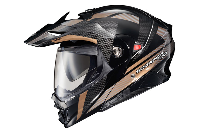 EXO-AT960 MODULAR HELMET HICKS BLACK/GOLD MD 96-1144 image 1
