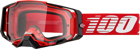 ARMEGA GOGGLE RED CLEAR LENS 50004-00033 image 1