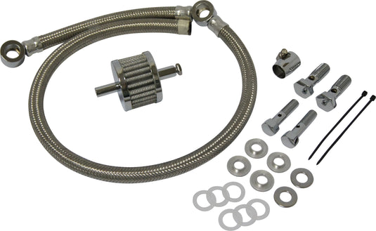 CRANKCASE BREATHER HOSE BRAID 93-16 CUSTOM APPLICATIONS 34-125 image 2