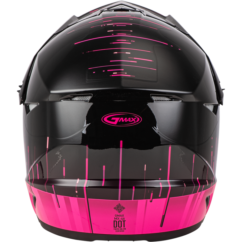 Load image into Gallery viewer, MX-46 FREQUENCY OFF-ROAD HELMET BLACK/PINK LG D3463176 image 4
