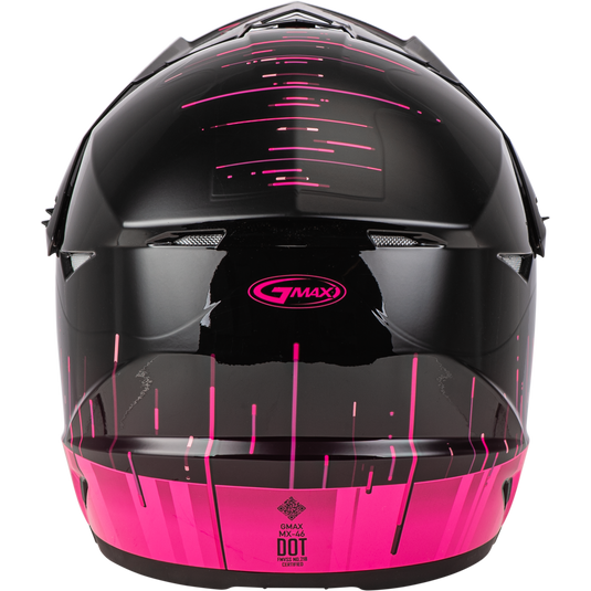 MX-46 FREQUENCY OFF-ROAD HELMET BLACK/PINK LG D3463176 image 4
