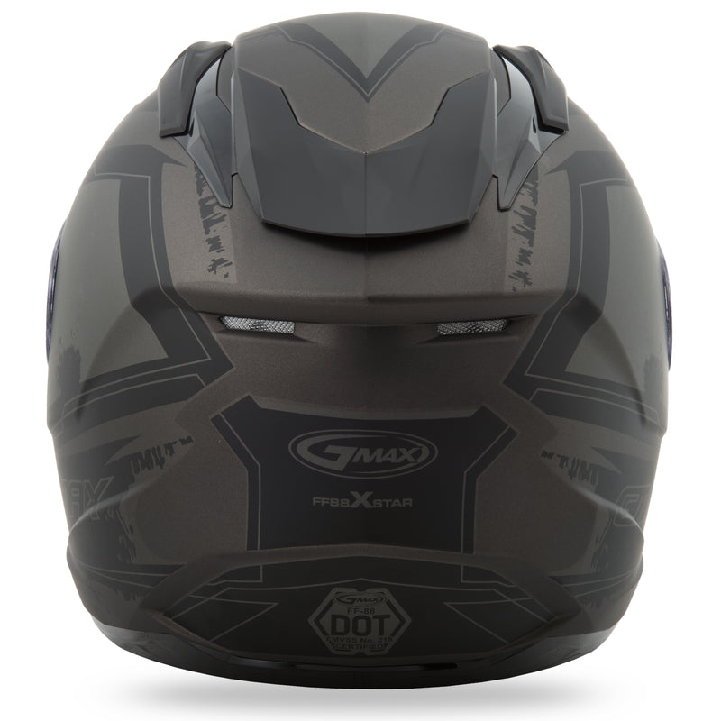 Load image into Gallery viewer, FF-88 FULL-FACE X-STAR HELMET MATTE DARK SILVER/SILVER SM G1881574 FTC-21 image 4
