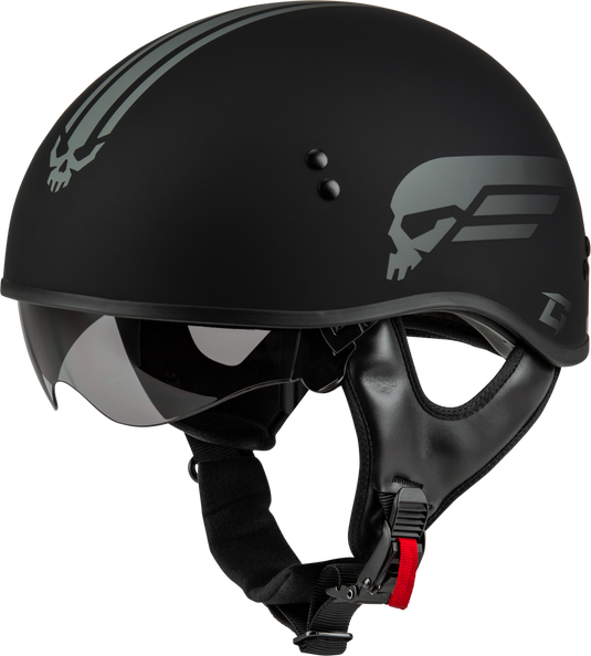 HH-65 RETRIBUTION HELMET MATTE BLACK/SILVER SM H16511814 image 2