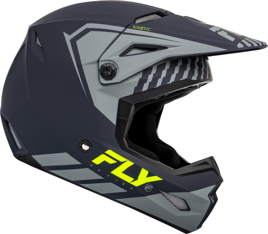 KINETIC MENACE HELMET MATTE GREY/HI-VIS 2X F73-86572X image 4