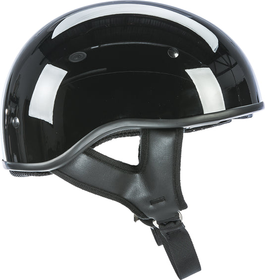 .357 SOLID HALF HELMET BLACK SM 73-8200-2 image 1